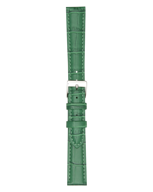 * SEMI PADDED ALLIGATOR GRAIN STRAP GRN 613R-16-GRN