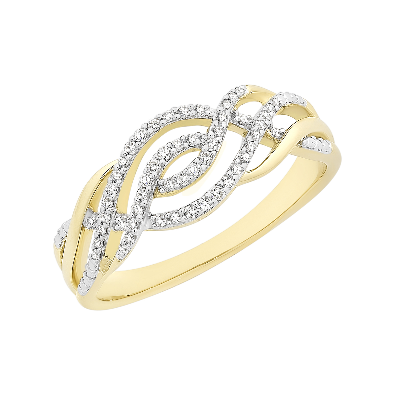 9ct Gold Diamond Ring M3051