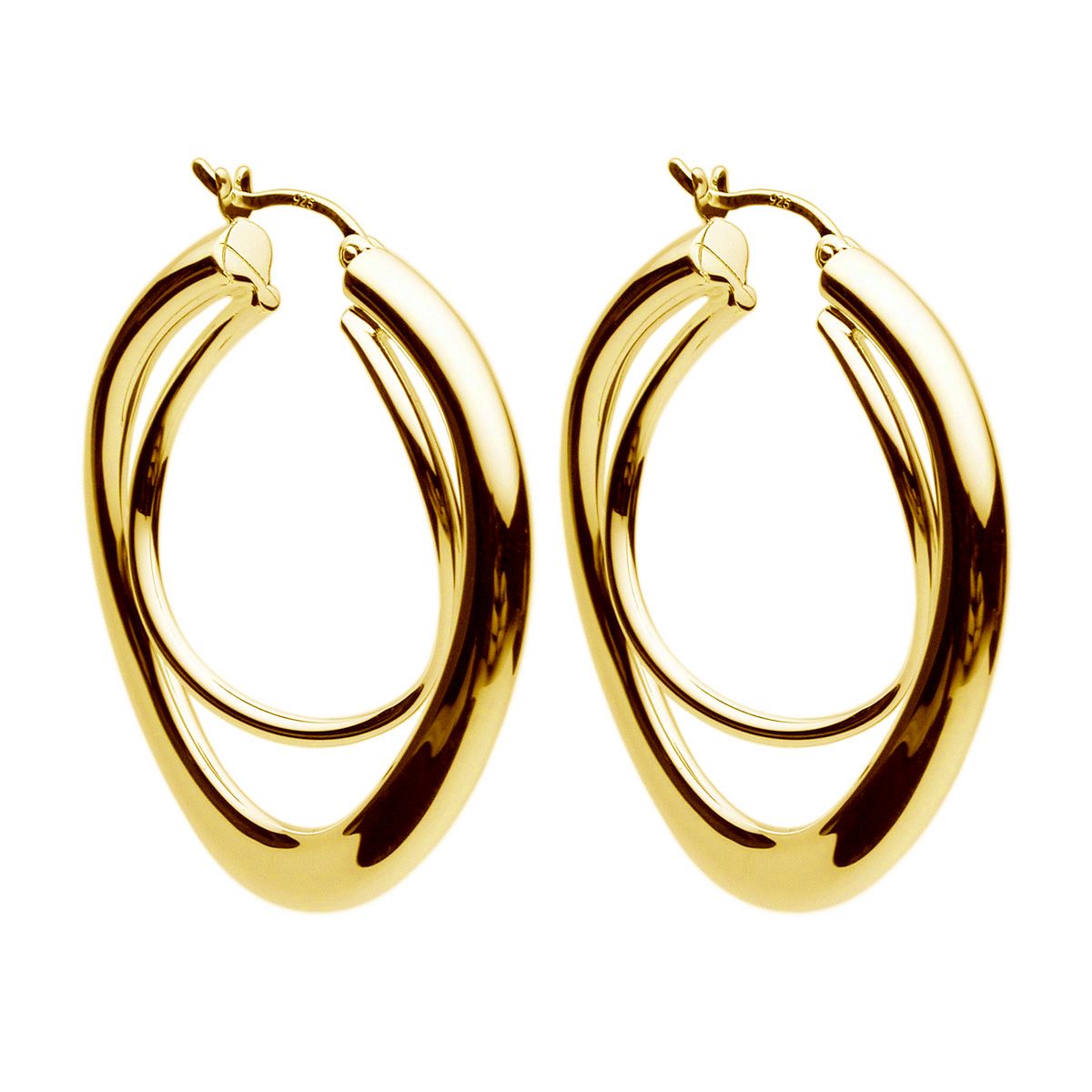 Strudel Hoop - Yellow gold Plated
