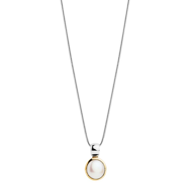 NAJO 'Chroma' Duo-Tone Pearl Snake Chain Necklace N7268
