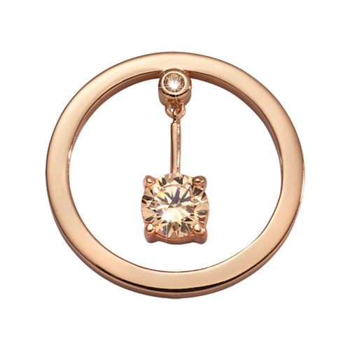 8 PEACE OF HEART ROSÉ G/P 23mm COIN C1702RGS