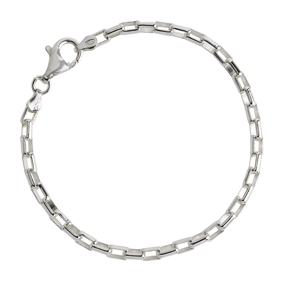 NAJO Veneto Mens Silver Bracelet (21cm)