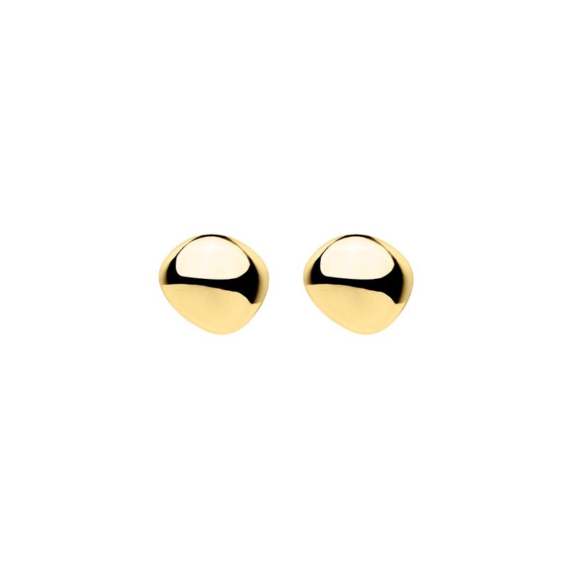 NAJO Pebblet Yellow Gold Stud Earrings