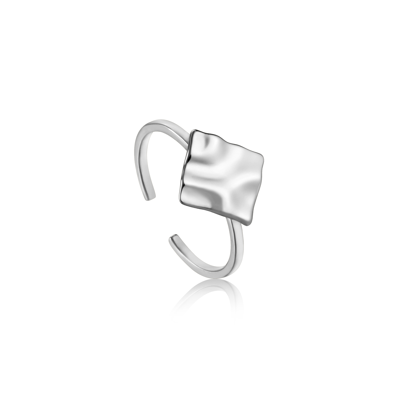 METAL CRUSH SQUARE ADJUSTABLE RING R017-02H