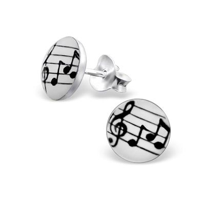 SS 7MM MUSIC PRINT STUD SE520