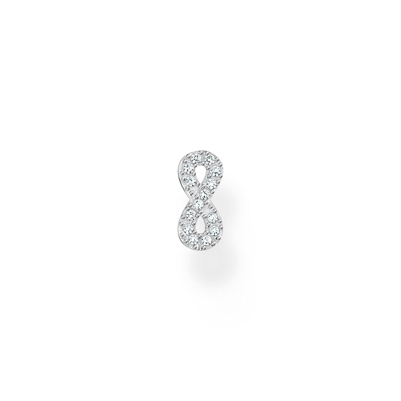 1A C/C INFINITY CZ SINGLE EARRING TH2216
