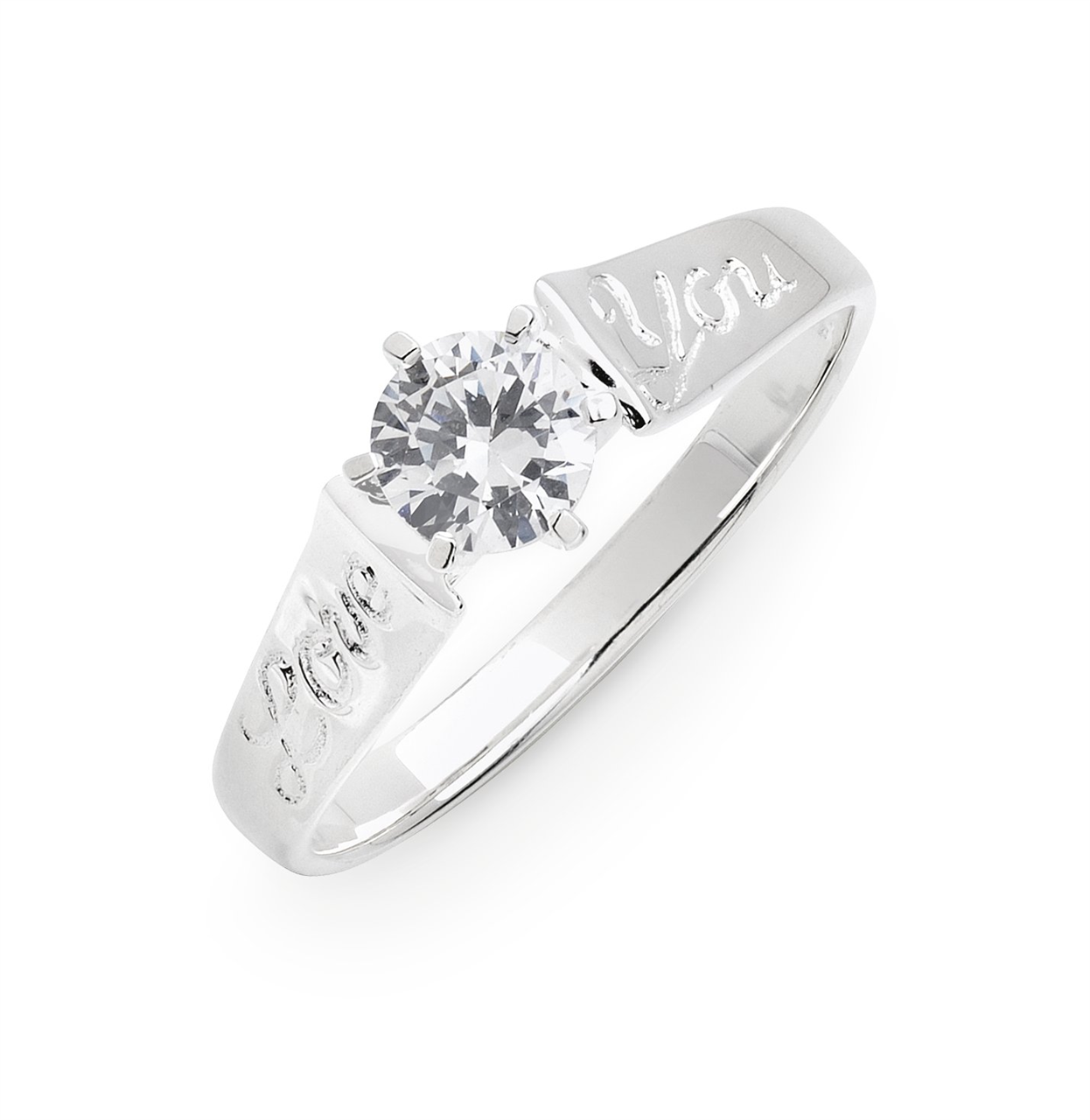 Sterling Silver Cubic Zirconia Ring M1599