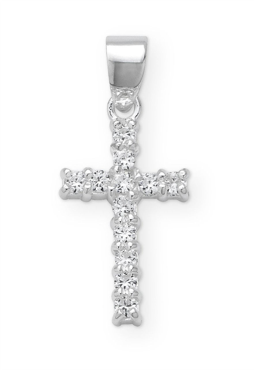 Sterling Silver Cubic Zirconia Pendant M1089