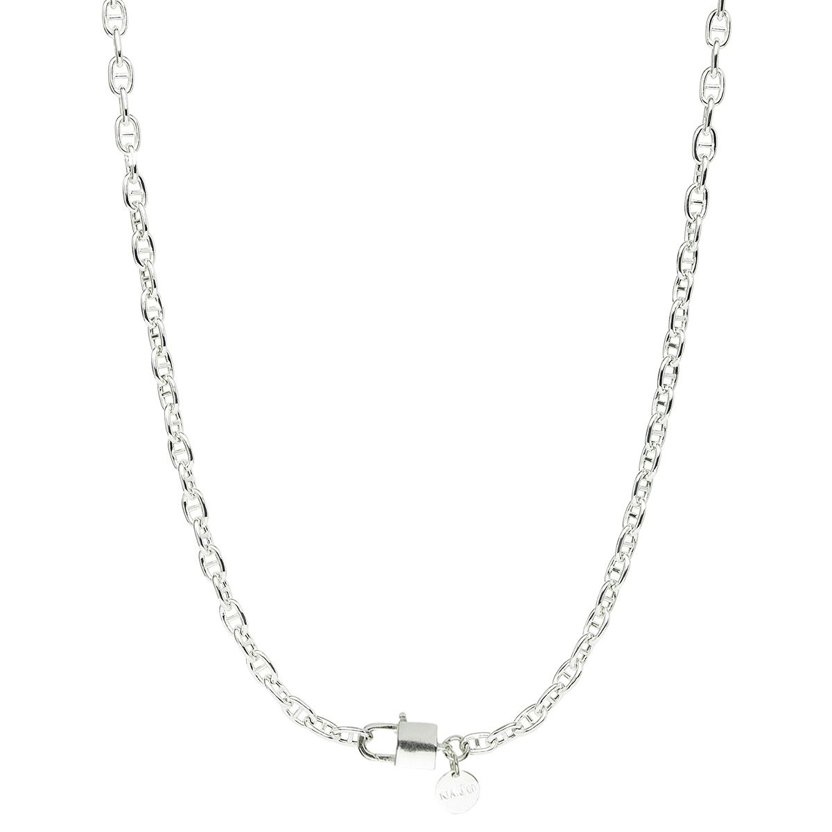 NAJO Love Lock Silver Chain Necklace (45cm)
