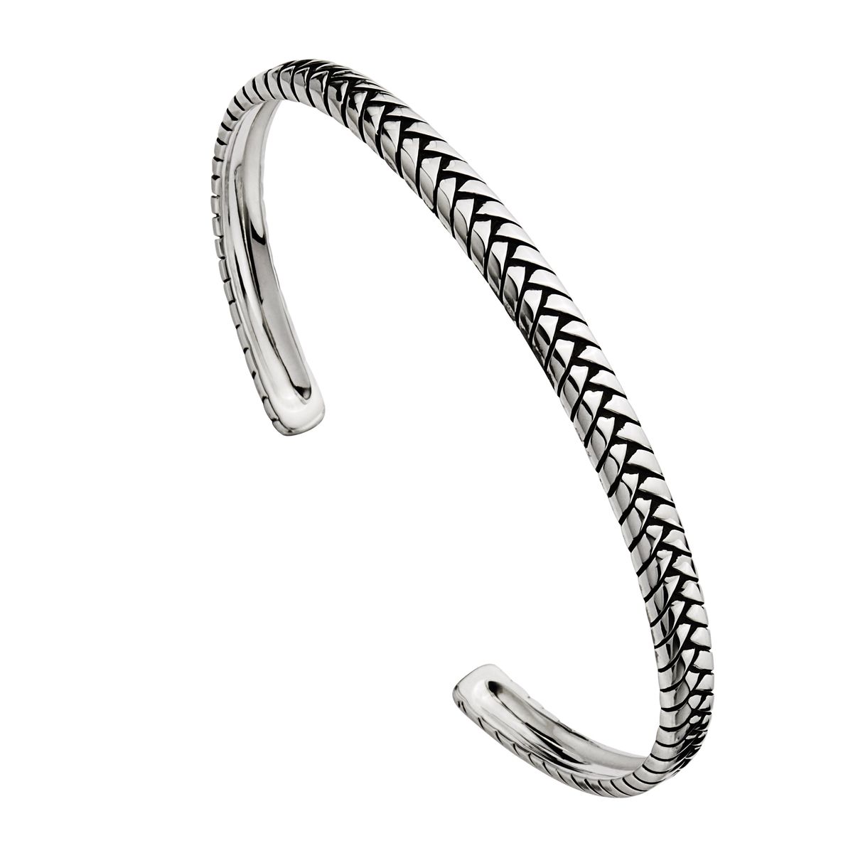 NAJO Tessera Mens Oxidised Cuff (65mm)