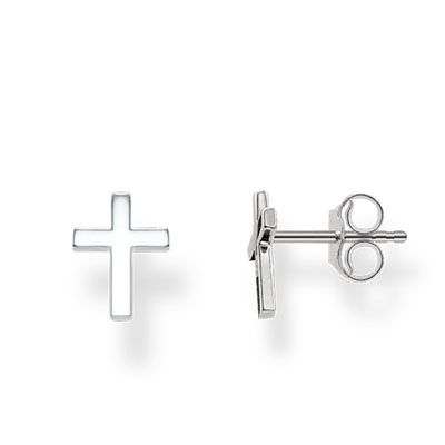 5 CROSS SILVER STUD EARRINGS TH1893