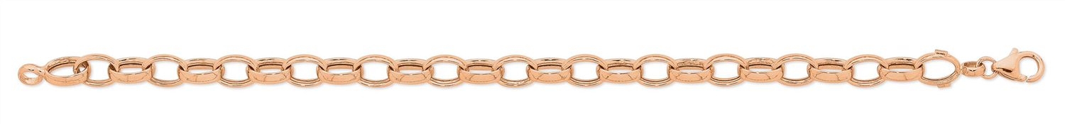 9ct Rose Gold Silver Filled Bracelet M2604