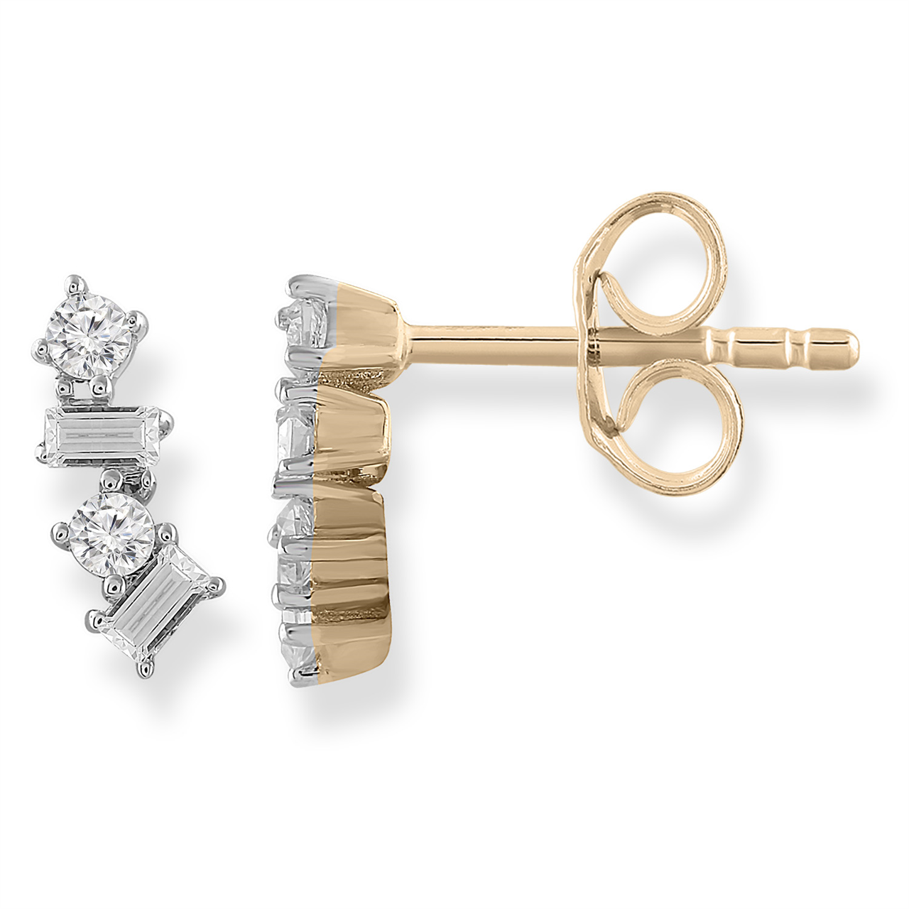 9K YLW GOLD 0.15CT HI I1 DIAMOND E/R E-16102-015-Y