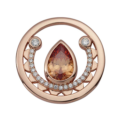 7A BOHEMIAN CHIC ROSÉ G/P 23mm COIN C1665RGS