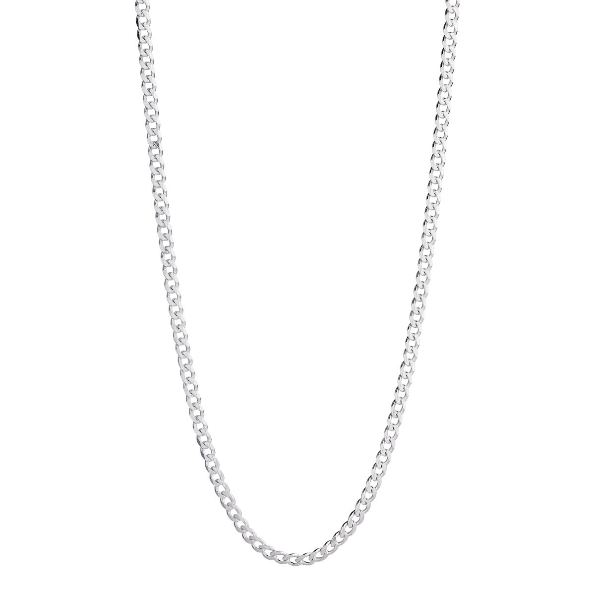 NAJO Cuban Mens Silver Chain 4.3mm (55cm)