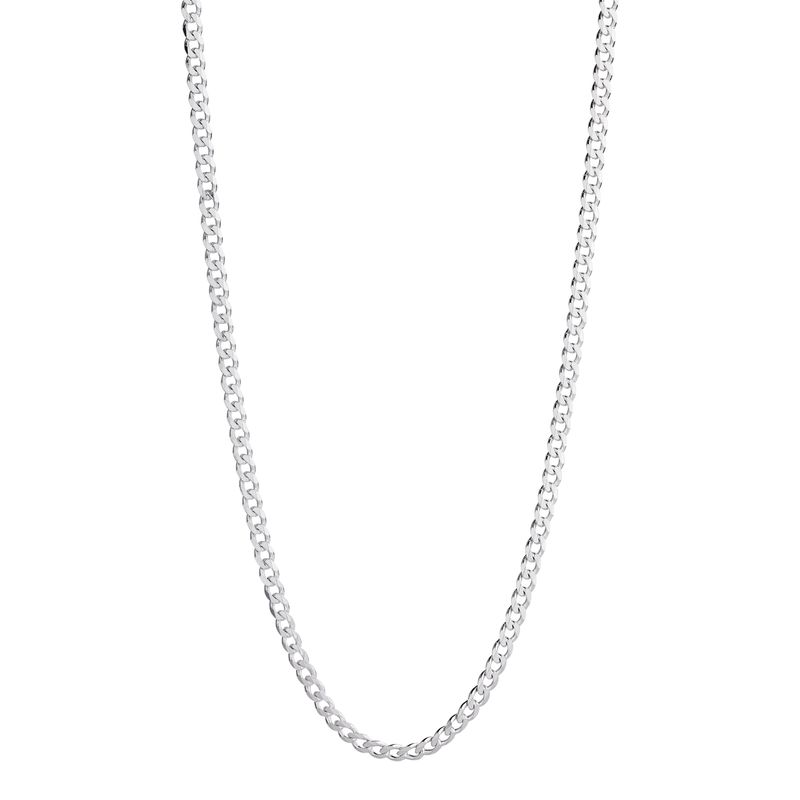 NAJO Cuban Mens Silver Chain 4.3mm (55cm)