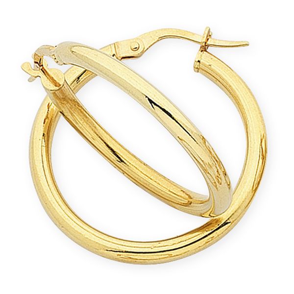 9ct Gold Silver Filled Hoop Earrings M2250