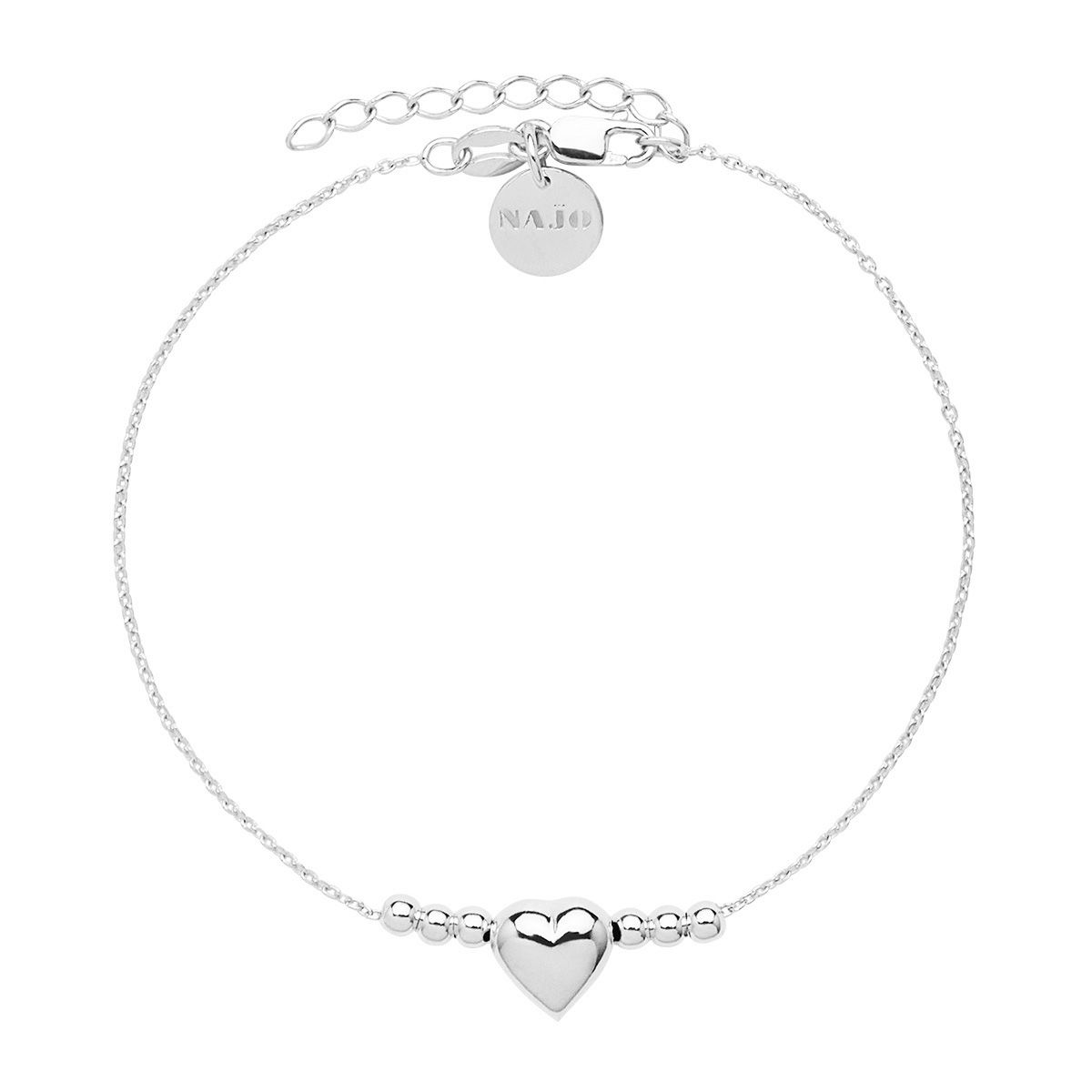 NAJO Amore Silver Bracelet (18cm+ext)
