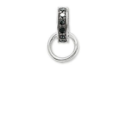 BLACK CZ PENDANT CARRIER TX0075