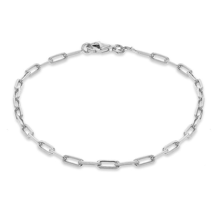 S/SILVER PAPERCLIP BRACELET 19cm 8.26.0002