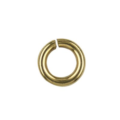 ST/ST 6MM HEAVY JUMP RING-YELLOW ION PL STJRH6Y