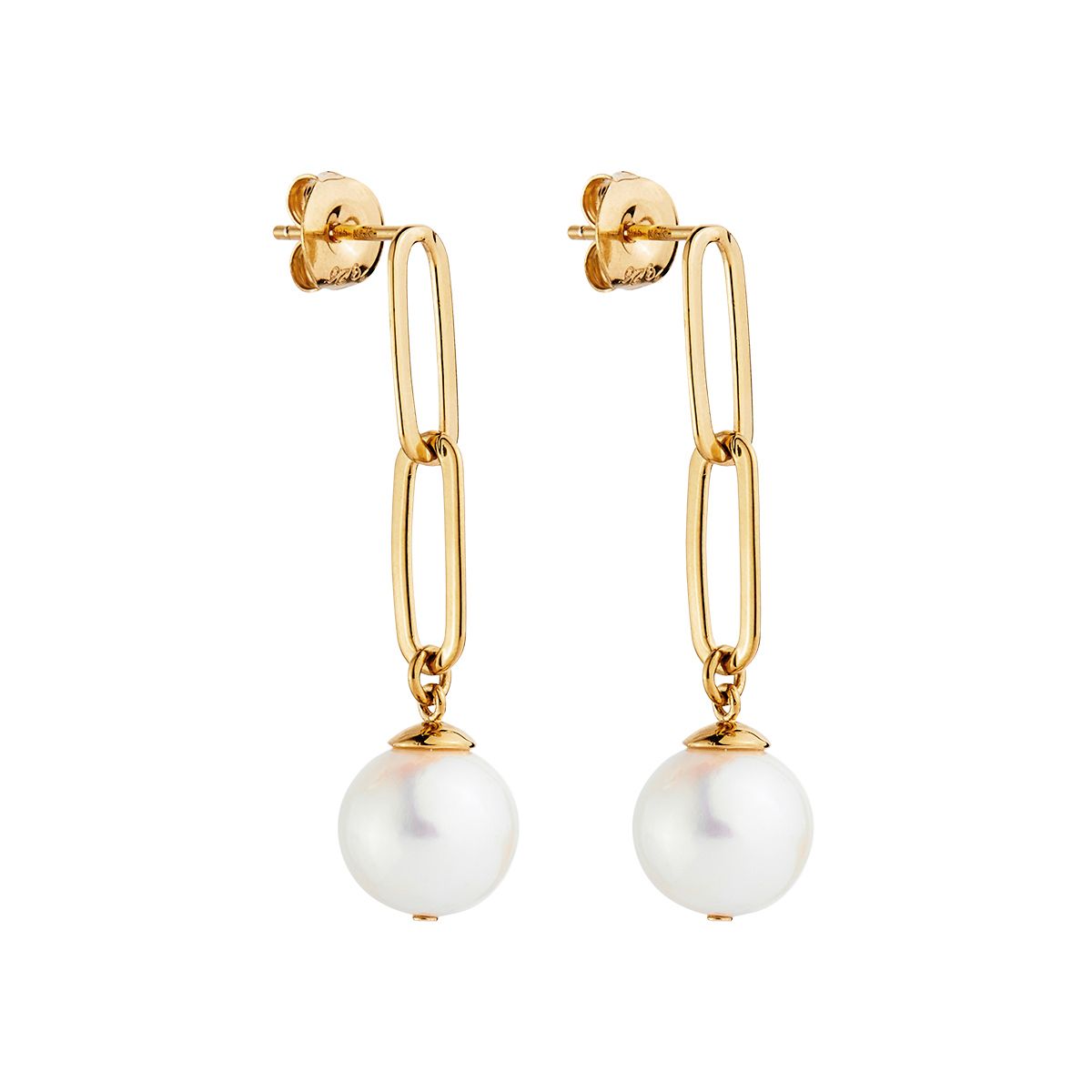 NAJO &#39;Eden&#39; Pearl Drop Earrings Gold Plated E7040