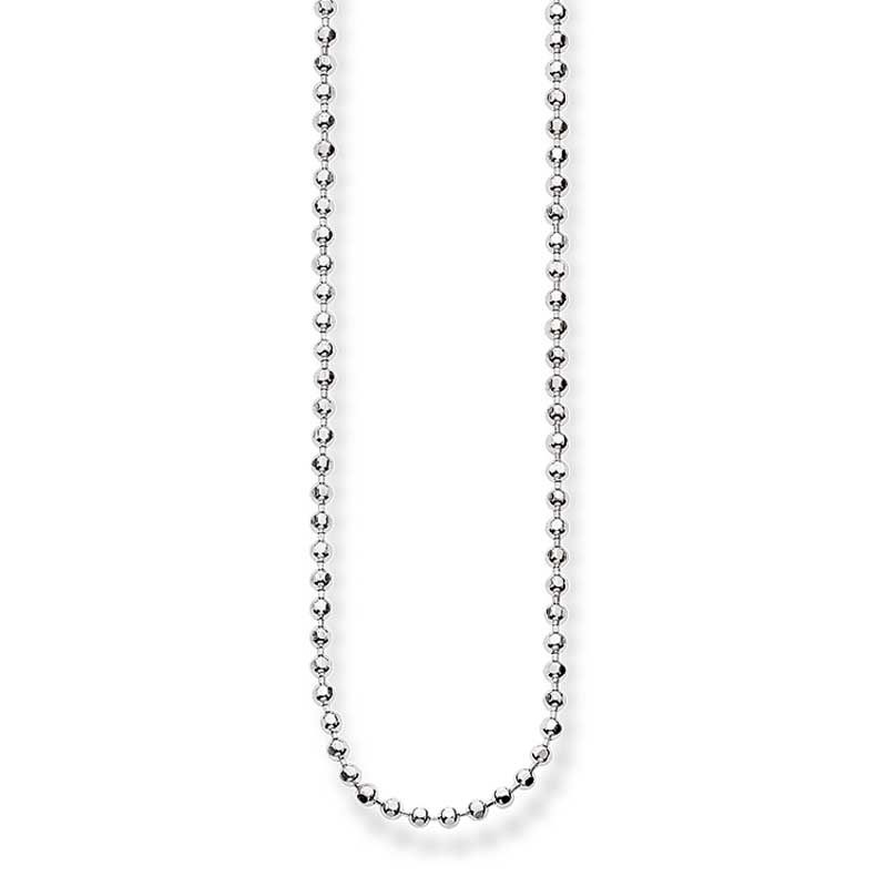 5 FINE DIAMOND CUT BALL CHAIN 45/50cm TKE134750