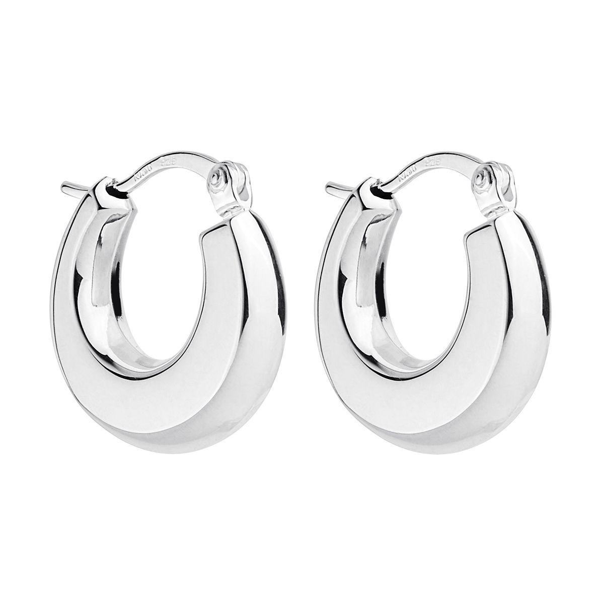 NAJO Encircle Hoops sterling silver earrings