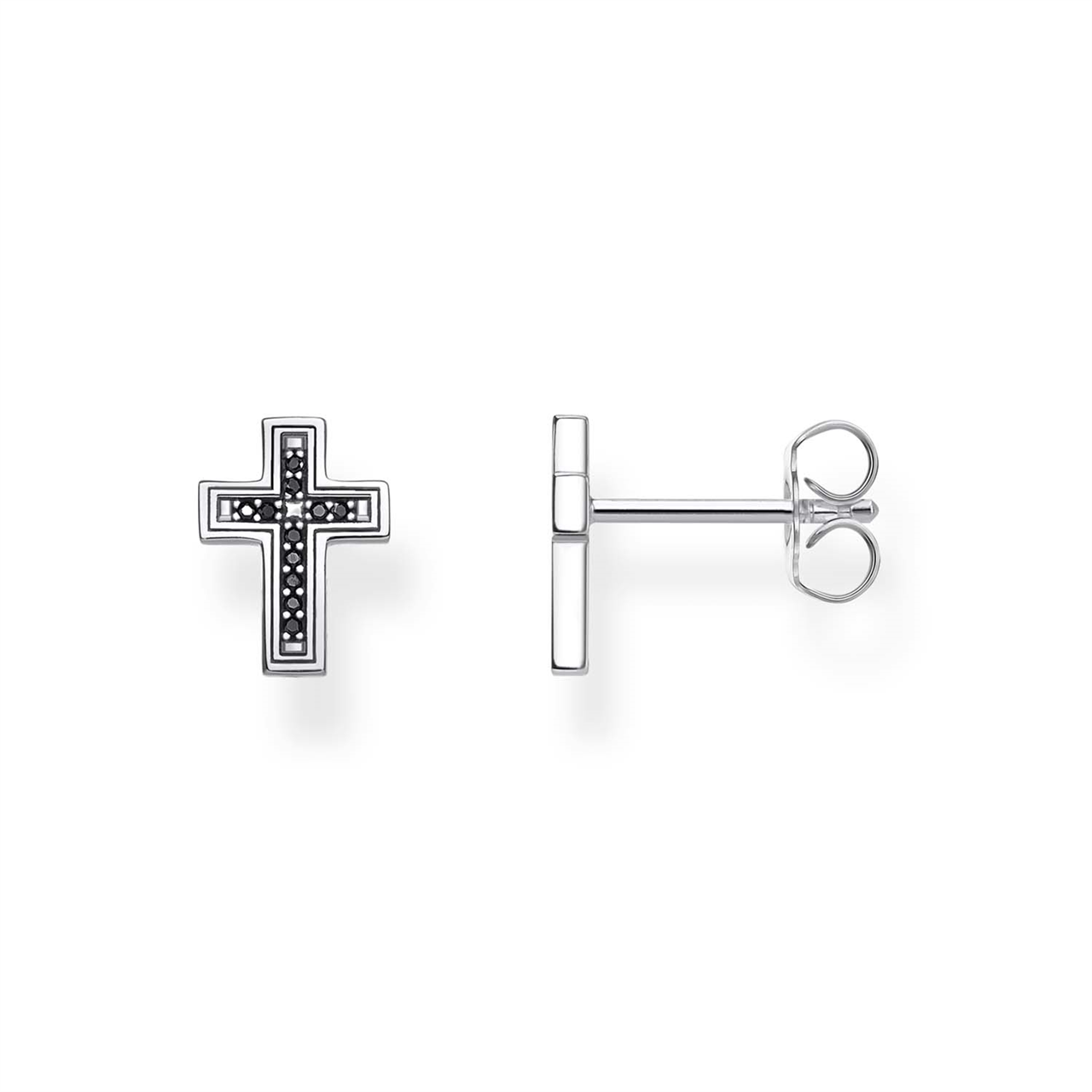 BCZ CROSS STUD EAR RINGS TH2112