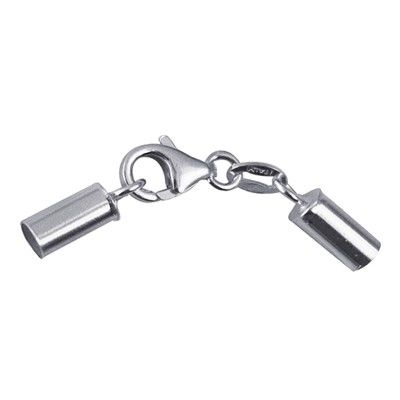 SS 2MM NEOPRENE END CAPS+P/CLASP (PAIR) CAP2