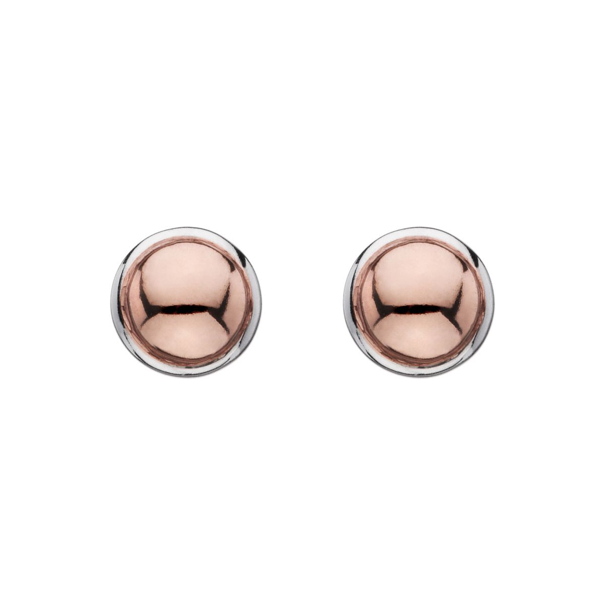 NAJO 'Rosy Glimmer' or 'Rose-Tone Dome' Stud Earrings E5905