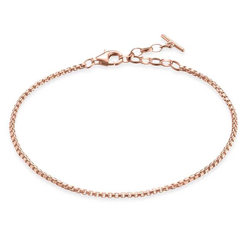 6A BOX LINK BRACELET 16.5-19cm TA1561