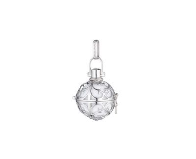 6 SILVER WHITE SOUNDBALL PENDANT SML ER-01-S