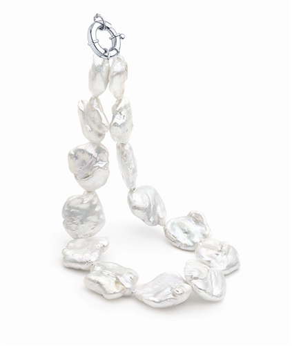 White FWP 17mm + Biwa str s/s bolt clasp 45cm IKE02