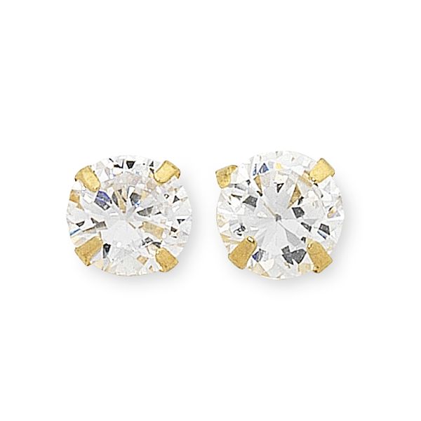 9ct Gold Cubic Zirconia Studs M768