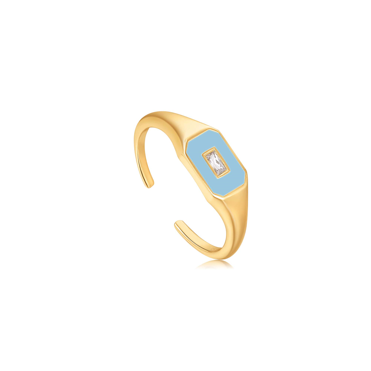 BRIGHT BLUE ENAM GOLD ADJUST R028-01G-B