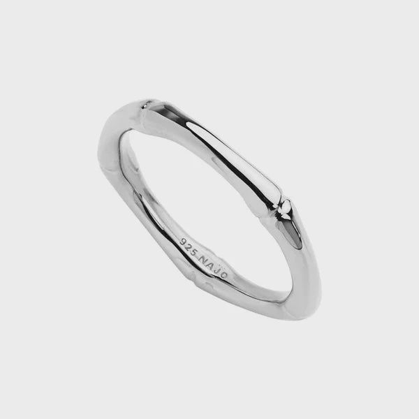 NAJO Bamboo Sterling Silver Ring R6735M