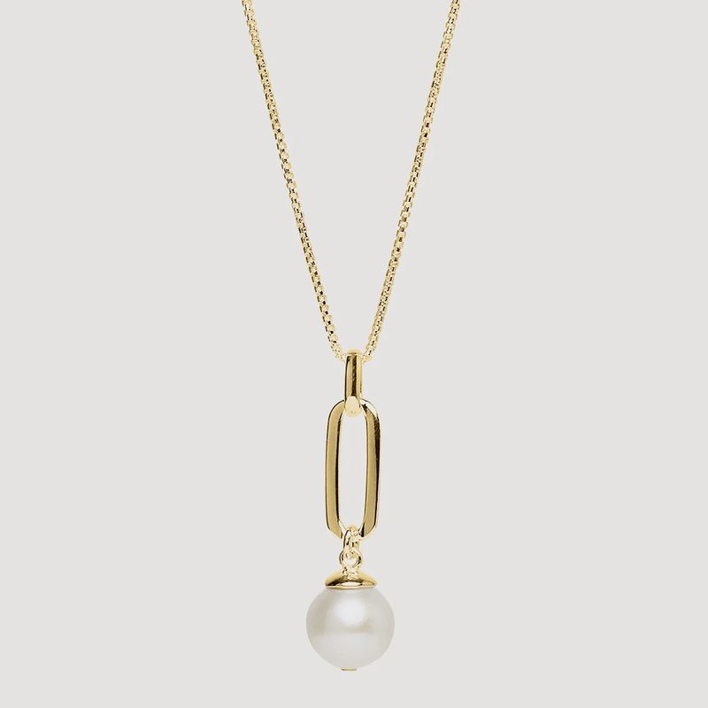NAJO The Enchantress Pearl Pendant Necklace Yellow Gold N7170
