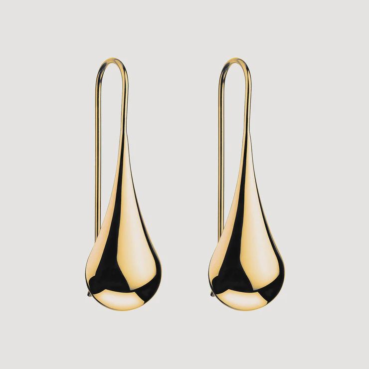 Weeping Woman Earring - Yellow Gold Plated