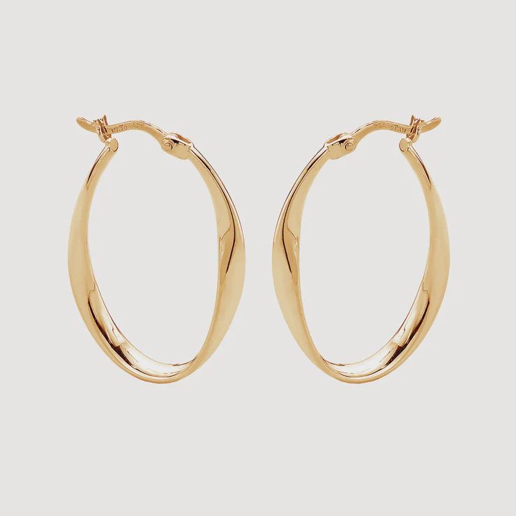 Cinta Hoop - Yellow Gold Plated