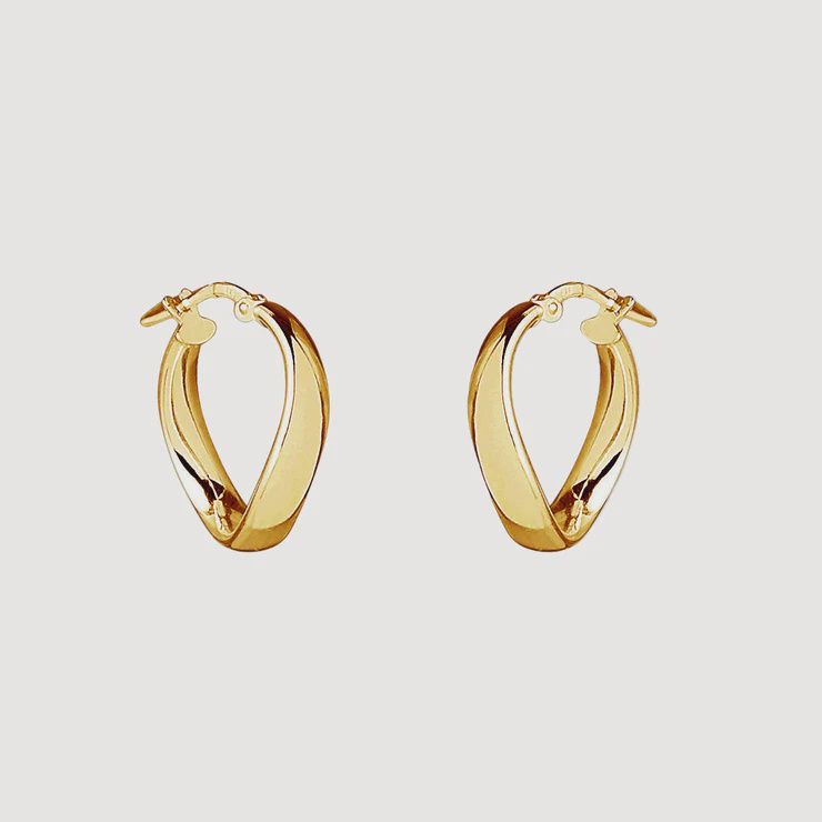 NAJO Eddy Hoop - Yellow Gold Plated