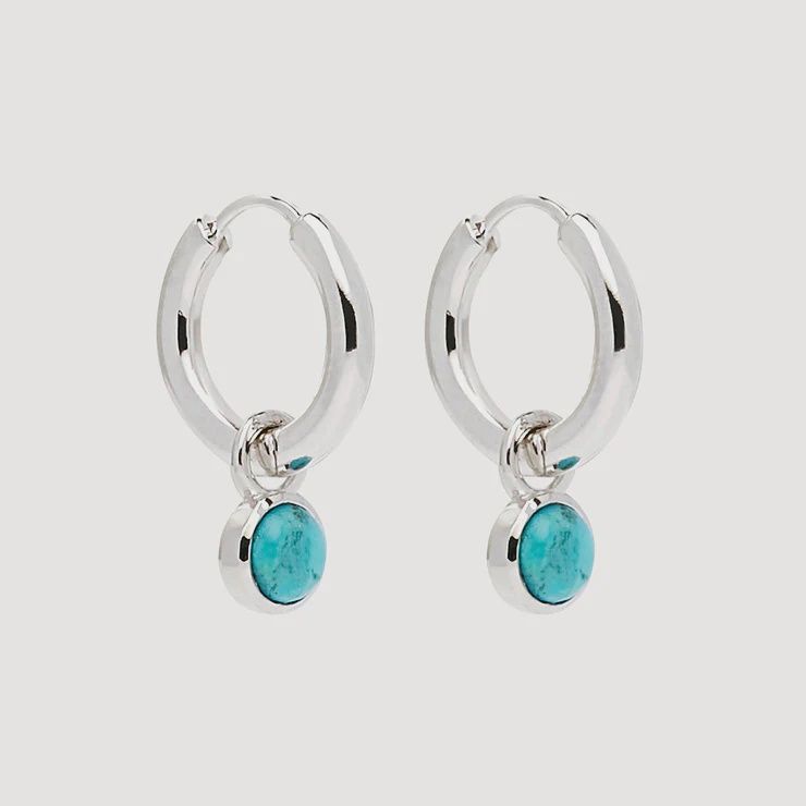 Heavenly Turquoise Earring - Silver