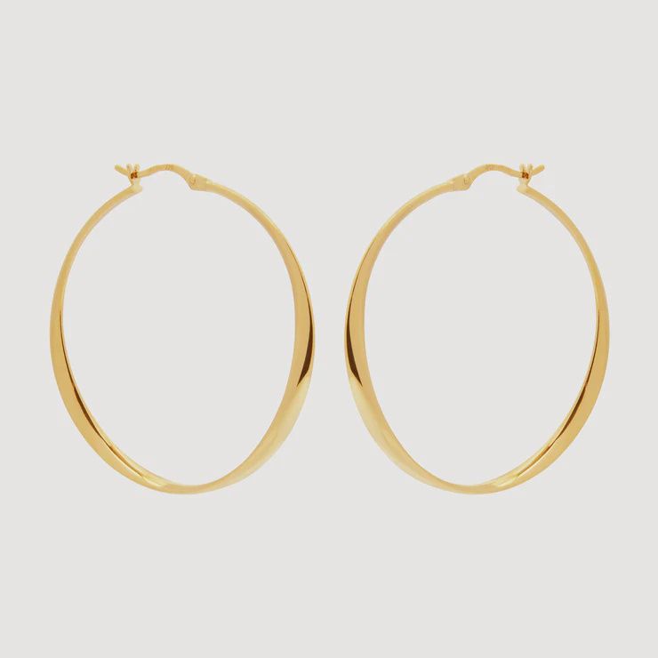 Vespa Hoop Earring - Yellow Gold Plated