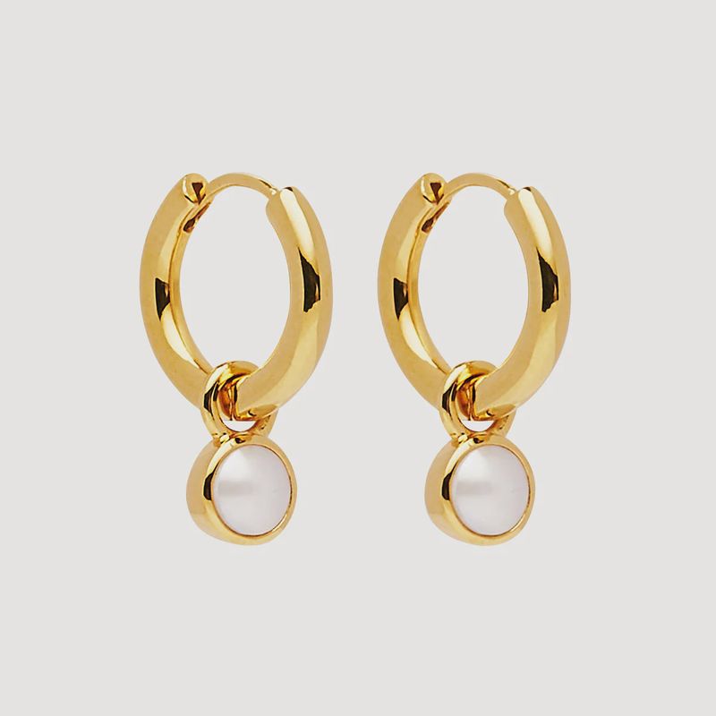 NAJO Heavenly Pearl Earring Gold Plated E6540