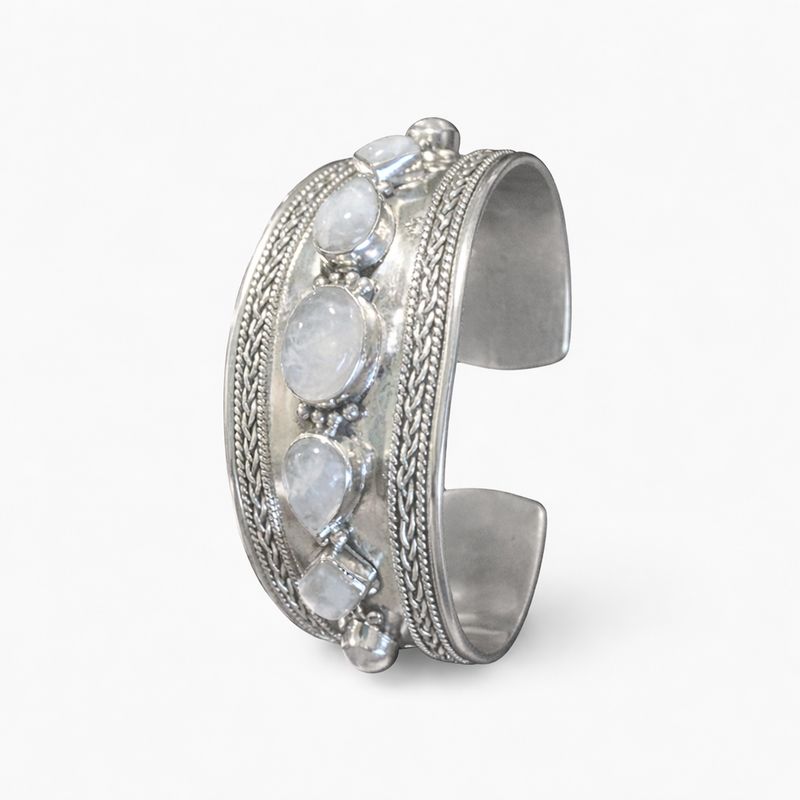 Lunara Moonstone Cuff
