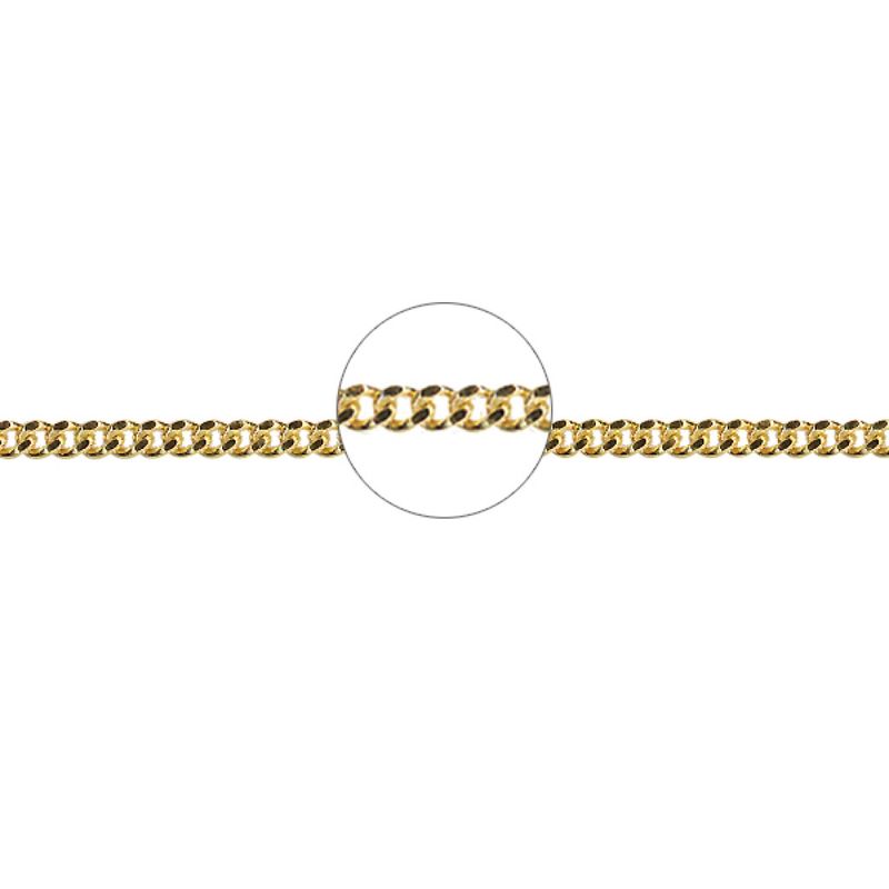 9CT DIAMOND CUT CURB CHAIN 1.80gr CD30/50/9Y