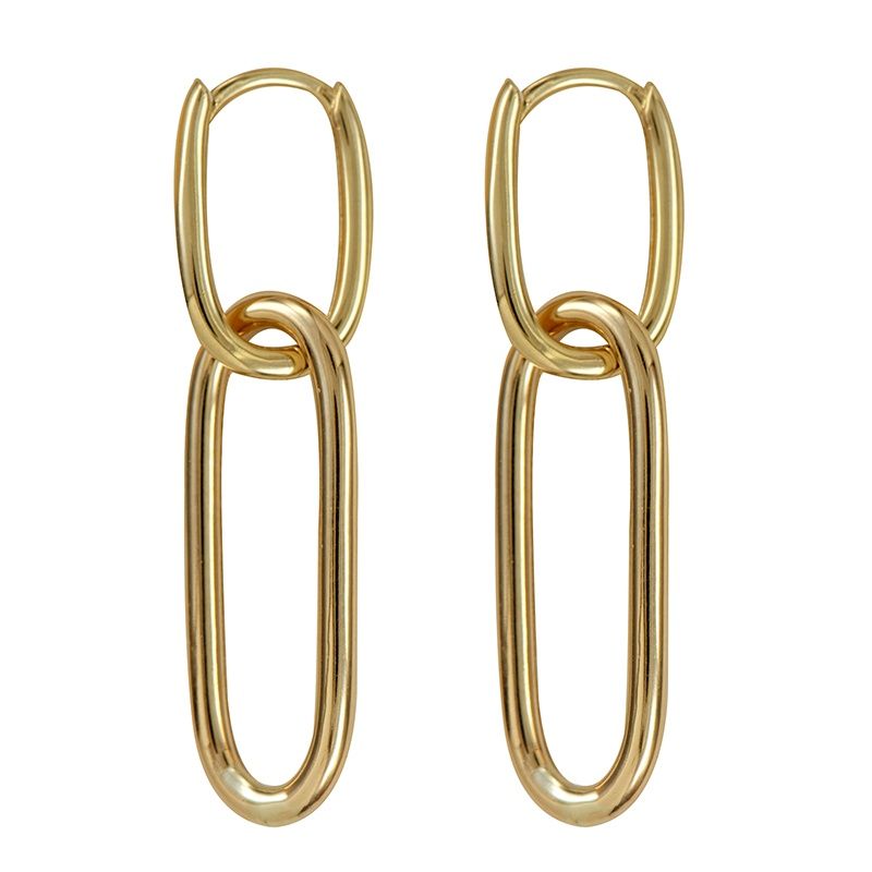 9CT DOUBLE OVAL HUGGIES HUG716/9Y