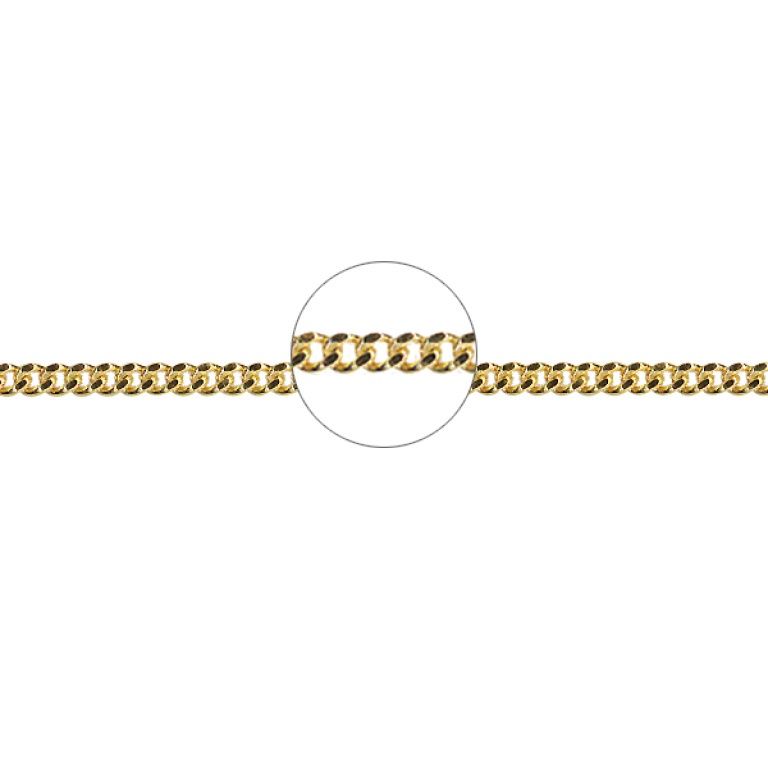 9CT DIAMOND CUT CURB CHAIN 1.66gr CD30/45/9Y