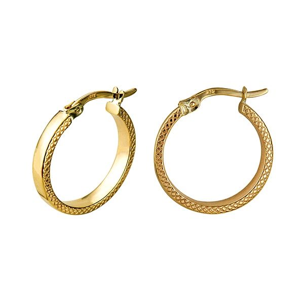 9CT 3MM FANCY HOOPS - 15MM I.D. HEPF315/9Y