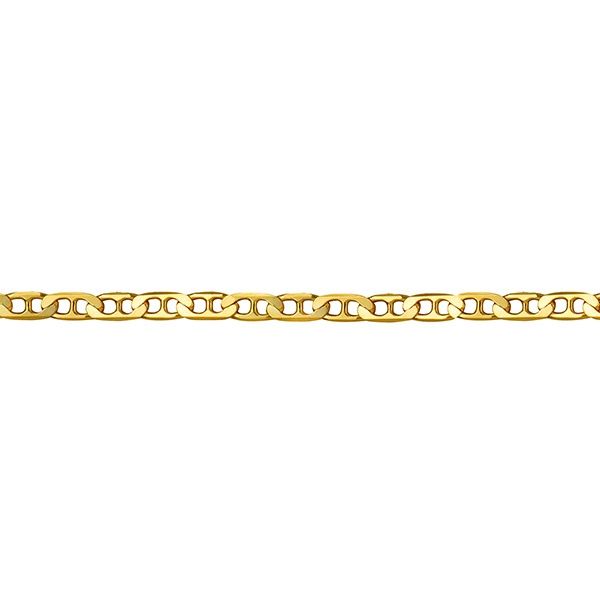 9ct Yellow Gold  Bevelled Anchor Chain  50cm  11.35g